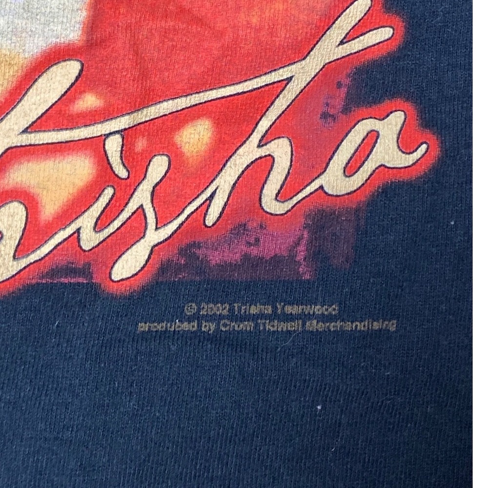 Vintage Trisha Yearwood 2002 Concert Tour T-Shirt Black Graphic Tee XL - Picture 3 of 4